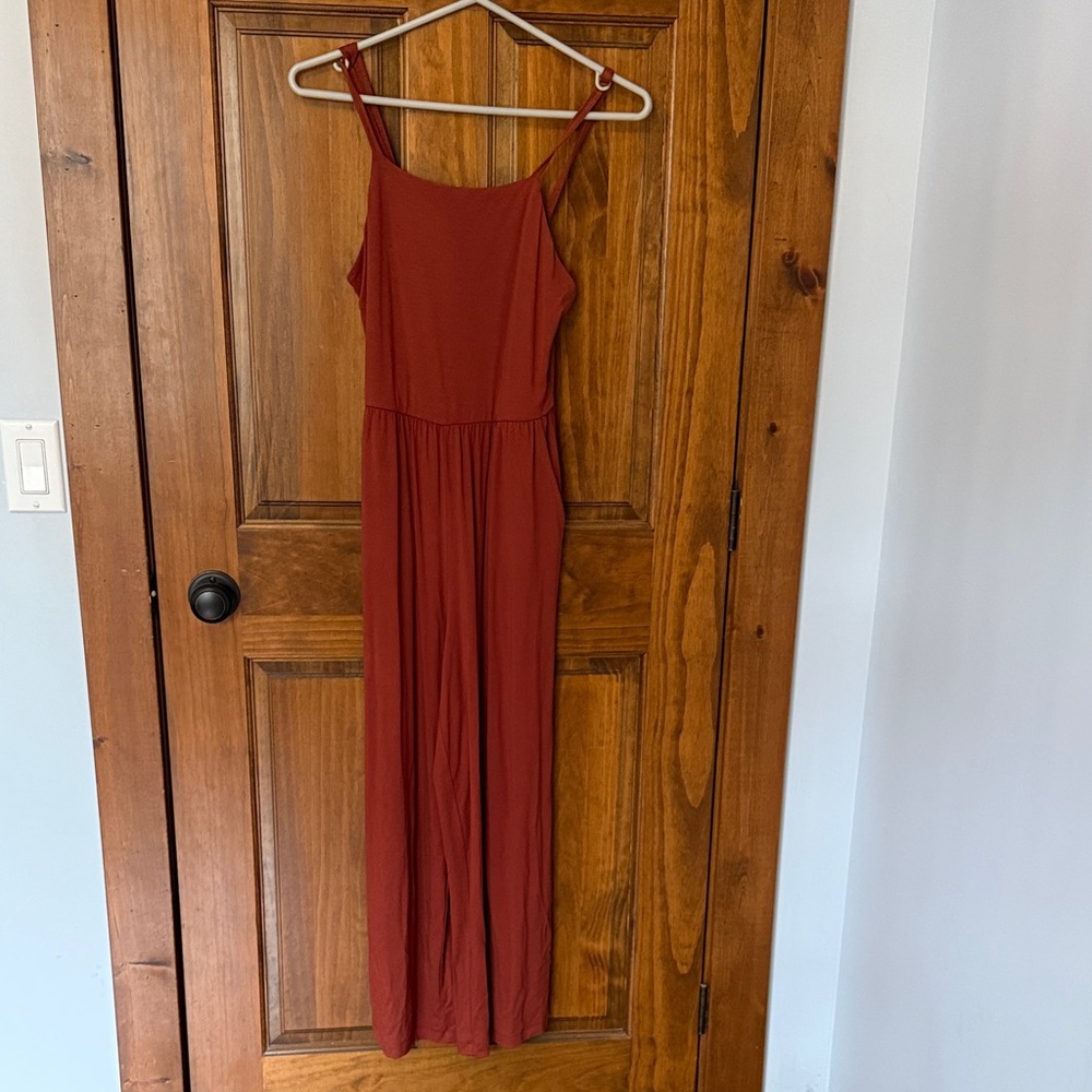 Old Navy Burnt Orange Spaghetti Strap Maxi Dress